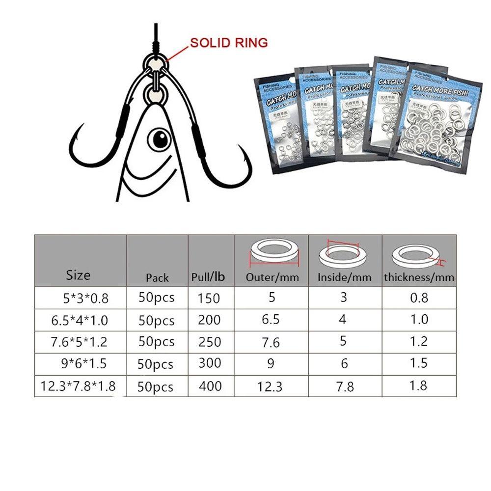 50 Khoen Inox 304 Nối Mồi Câu Cá Chuyên Dụng