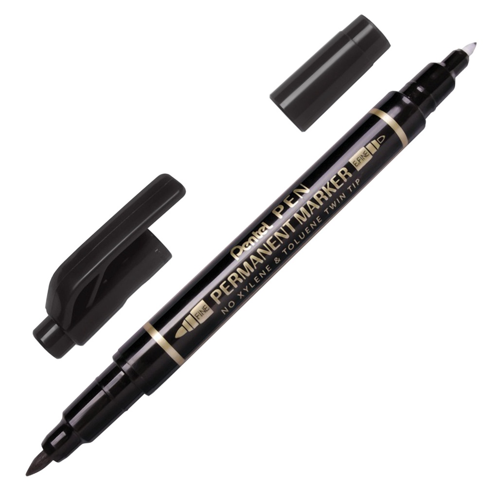 Bút Dạ Dầu 2 Đầu Pentel - N75W Nét Nhỏ 0.3mm, 0.8mm / Bút Dạ Kính Viết Trên Mọi Bề Mặt, Chất Liệu