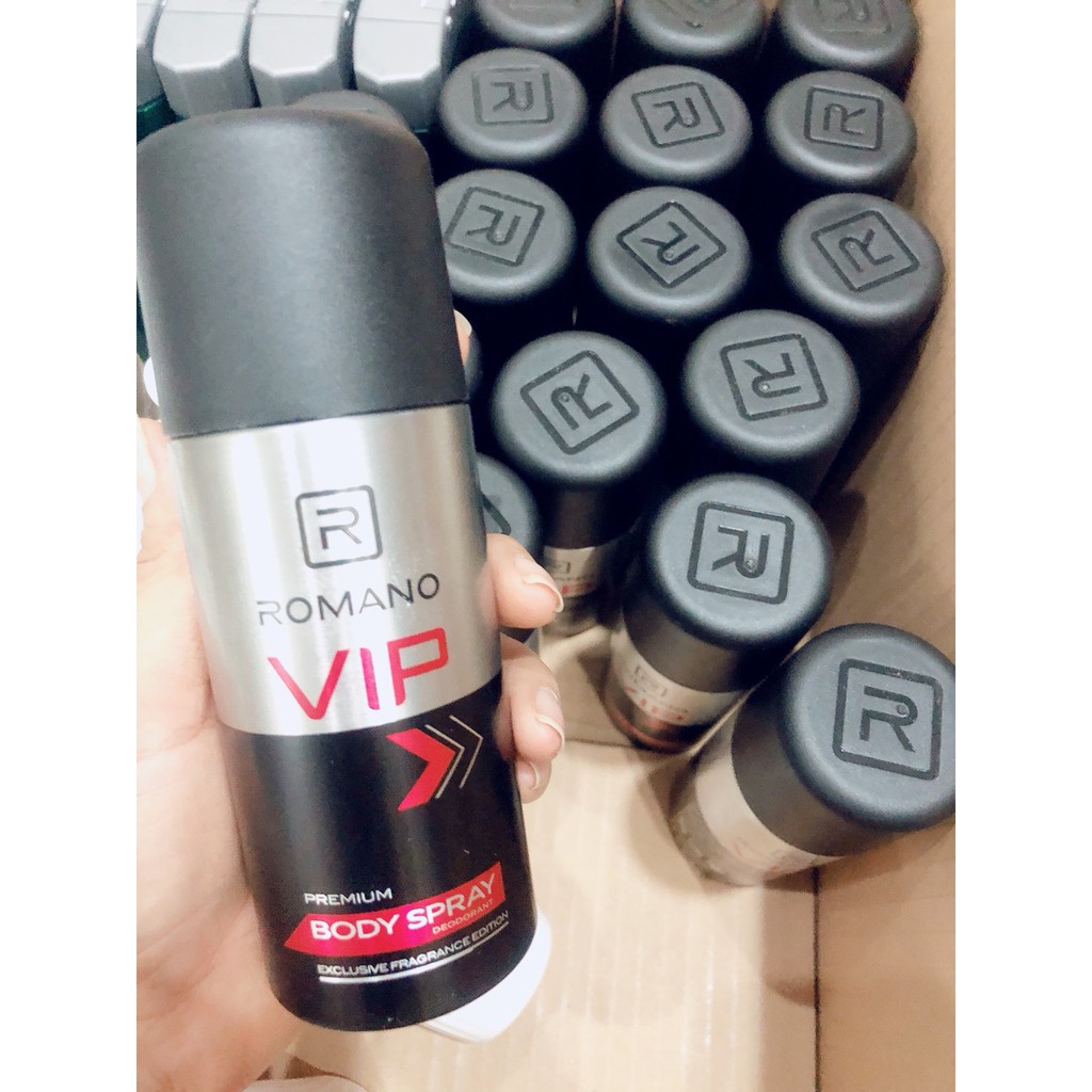 Xịt Khử Mùi Toàn Thân Cho Nam Romano VIP (150ml)