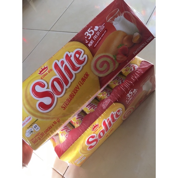 Bánh Bông Lan SOLITE Cuộn Kem 360g