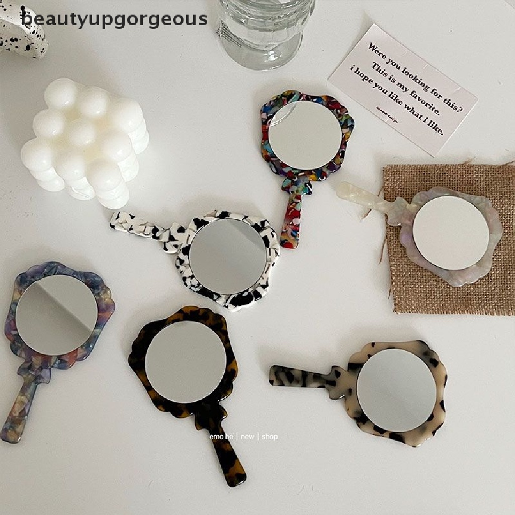 1 Tấm Gương Trang Điểm Cầm Tay Acetate Dành Cho Nữ