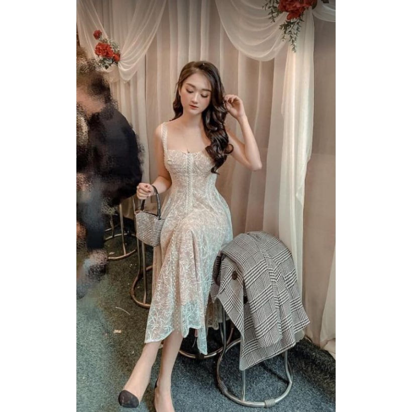 Váy ren trắng Dress Design, size S