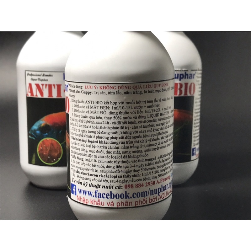 Nurpha - Anti Bio - Chuyên Xử Lý Túm Lắc Ở Cá Bảy Màu , Betta , Cá Cảnh