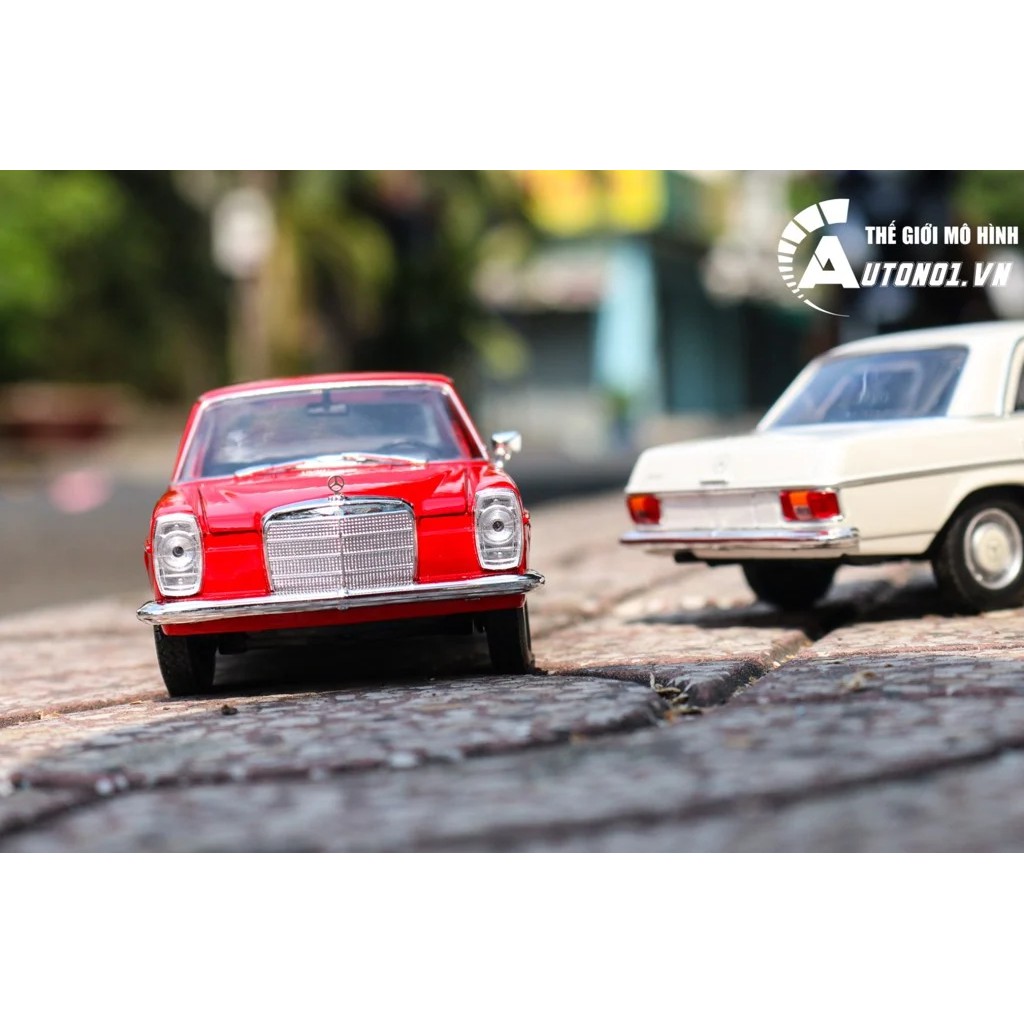 MÔ HÌNH XE MERCEDES-BENZ 220 RED 1:24 WELLY 6646