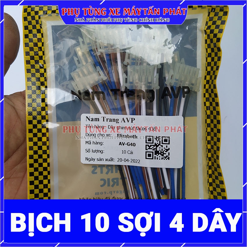 Giắc cắm nút công tắc xe máy Giá 1 dây