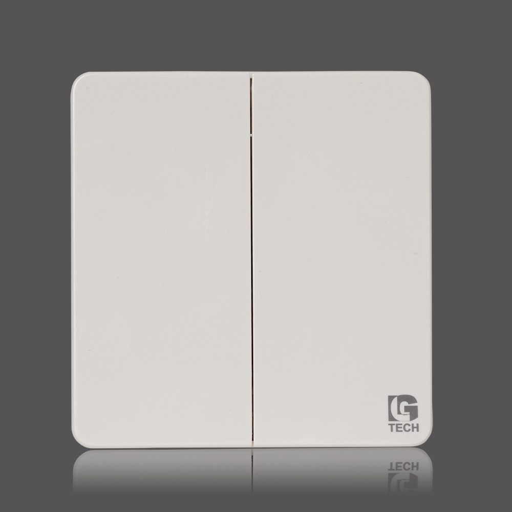Công tắc đôi tràn viền 1 chiều và 2 chiều Lgtech LG-AB-K1-0002 cao cấp