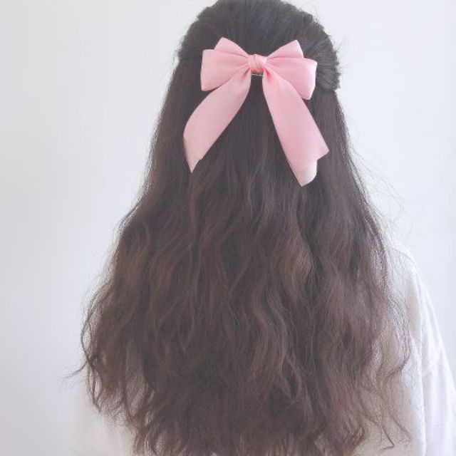 Kẹp tóc nơ / kẹp tóc tiểu thư Hàn Quốc đuôi dài