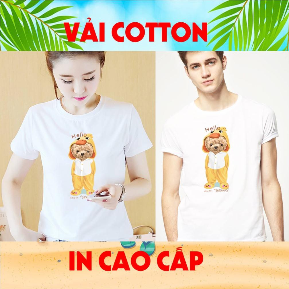 Áo hàn quốc- Bộ sưu tập áo thun gấu cực cute, unisex, vải cotton , in cao cấp- có size trẻ em áo bear