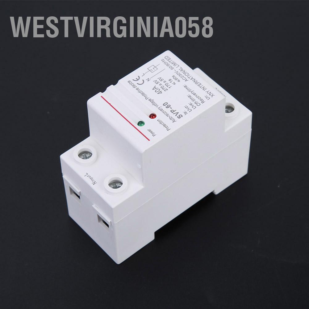 Westvirginia058 Thiết bị bảo vệ quá áp &amp; phục hồi tự động 230V 40A Bộ gắn trên đường ray DIN