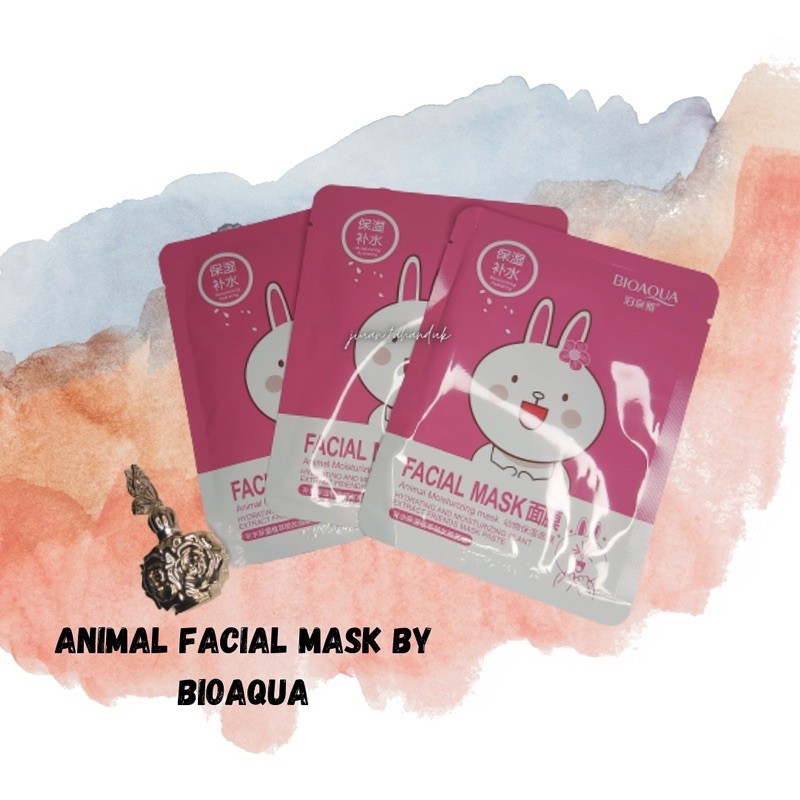(hàng Mới Về) Mặt Nạ Bioaqua Dưỡng Ẩm Chăm Sóc Da Thiết Kế Hình Động Vật | BigBuy360 - bigbuy360.vn