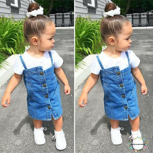 Set đầm denim + áo khoác jean dễ thương cho bé gái