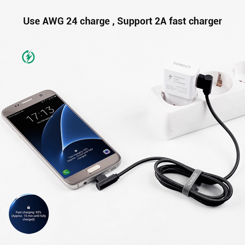 Cáp Sạc Nhanh Micro Usb 90 Độ