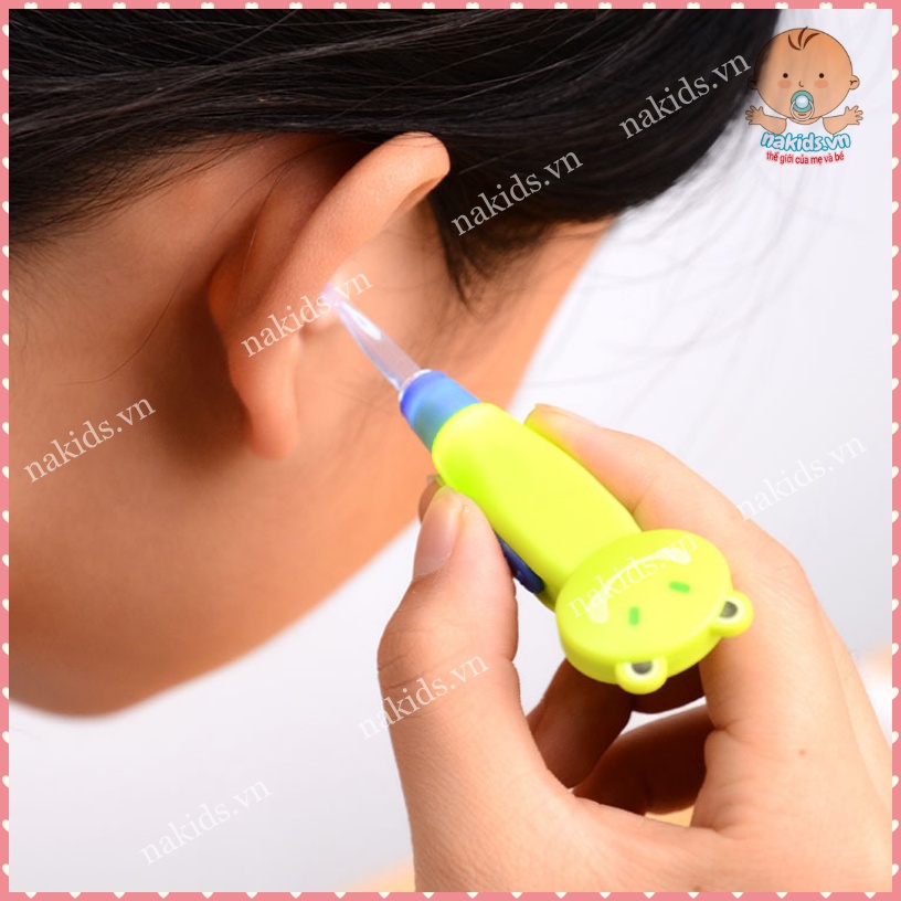 Bộ Lấy Ráy Tai 3 Đầu Có Đèn Phát Sáng - Cây Lấy Ráy Tai Hình Thú Ngộ Nghĩnh Cho Trẻ Em Và Cả Gia Đình