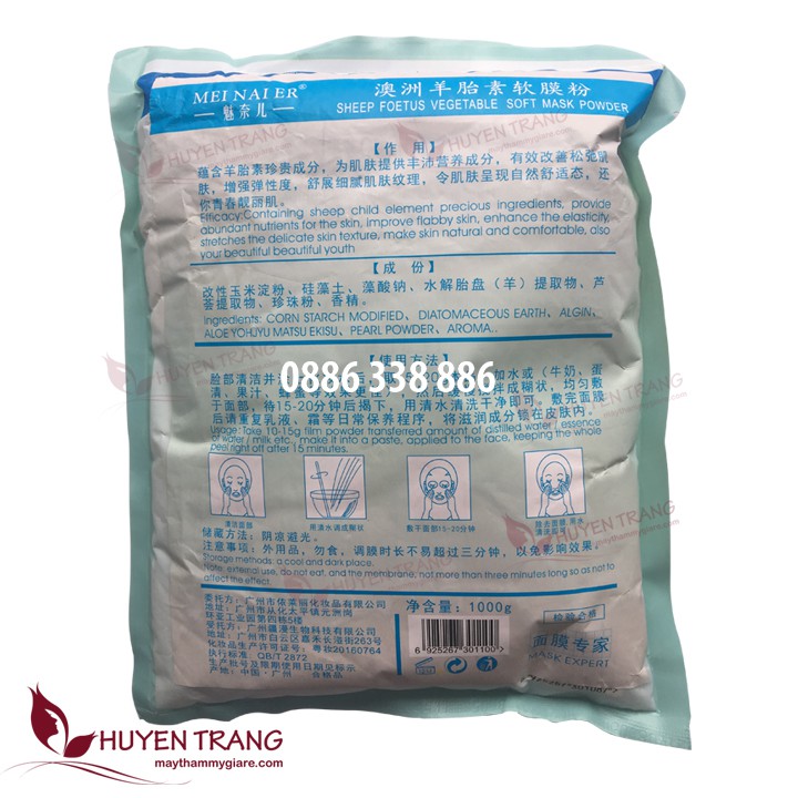 Mặt Nạ Nhau Thai Cừu Làm Trắng Da, Tái Tạo Làn Da, Làm Mờ Nếp Nhăn - Thẩm Mỹ Huyền Trang NANOCEE