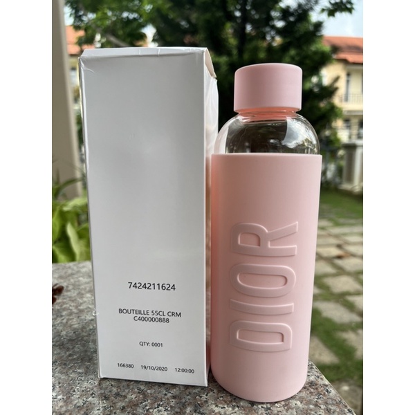 Bình nước nóng lạnh thủy tinh Dior vip gift 550ml