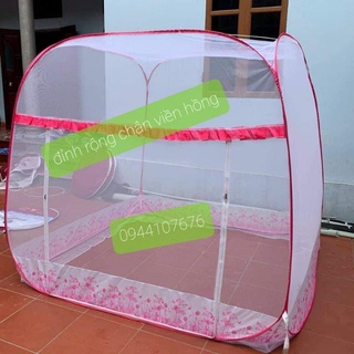 Màn Chụp Đỉnh Vuông Chân Viền, Mùng Chụp Tự Bung Đỉnh Vuông Chân Viền Hàng Cao Cấp Bảo Hành 18 Tháng