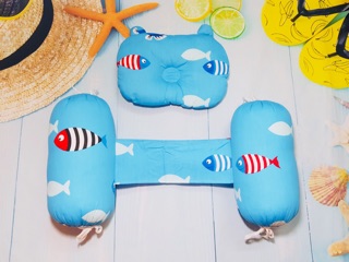 Bộ gối chặn bông cao cấp cho bé, nhiều màu