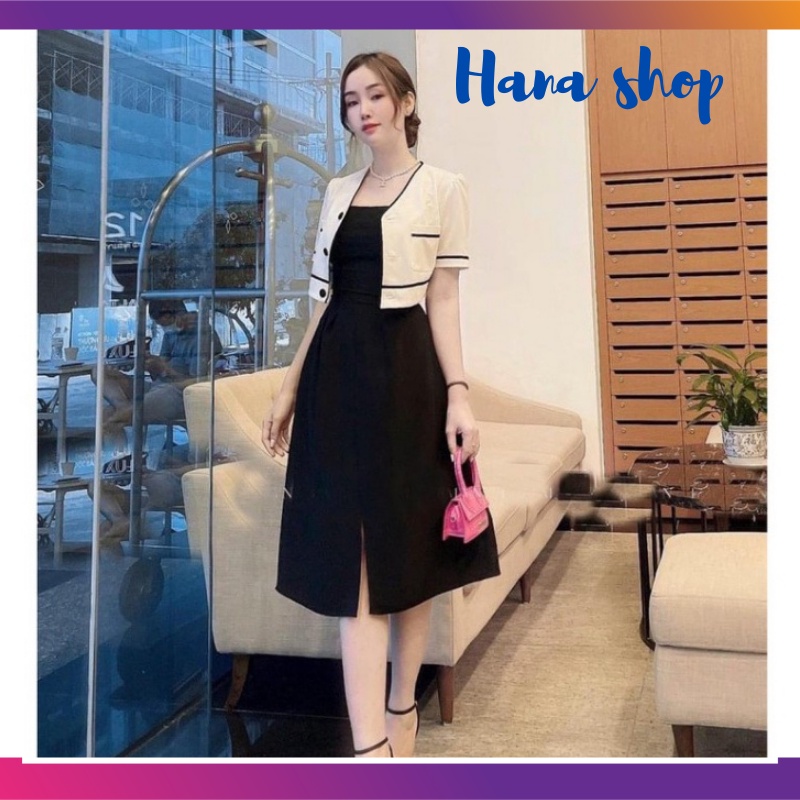 [GIÁ SỈ] Set Váy Áo 2 Món Kèm Áo Khoác Ngoài N09