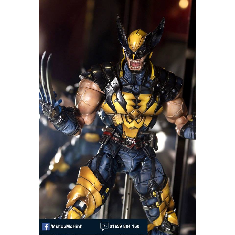 Mô hình Wolverin Play Arts Kai Trung Quốc - cao khoang 26cm