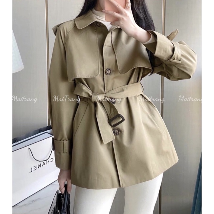 Áo mangto nữ, áo khoác ngoài nữ kaki dáng dài 2 lớp Hàn Quốc đẹp – (TTA15)