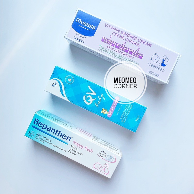 Sample kem chống hăm cho bé Bepanthen , Mustela , QV Baby Úc