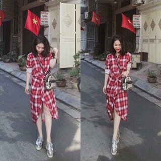Váy kẻ caro zara vợt sale chuẩn auth