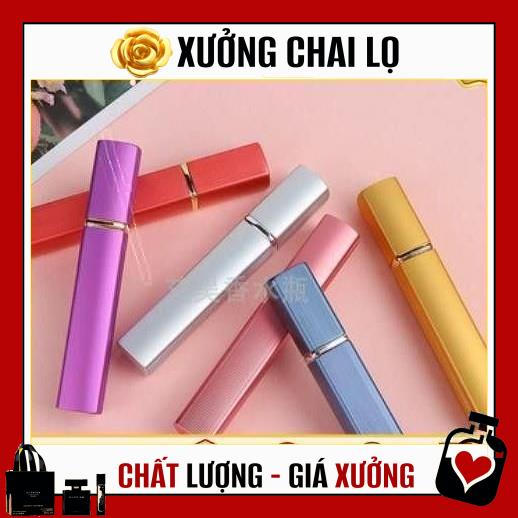 Lọ Chiết Nước Hoa ❤ TOP GIÁ RẺ ❤ Lọ chiết nước hoa vuông nhôm 12ml - lọ đựng nước hoa , phụ kiện du lịch