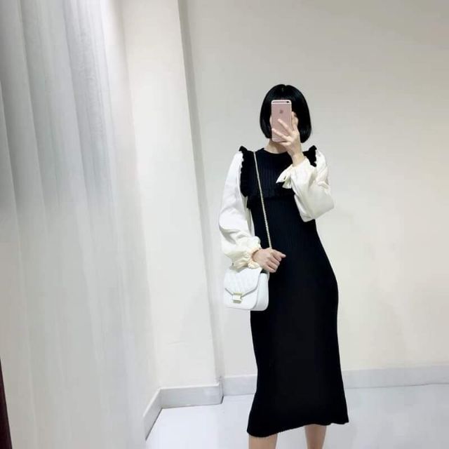 VÁY LEN FRESZ TAY ĐÁP LỤA