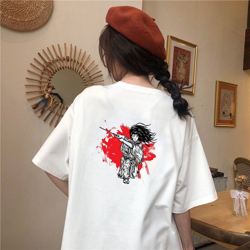 Áo thun nữ tay lỡ form rộng phong cách Nhật Bản đẹp độc lạ vải dày mịn 2020T1678