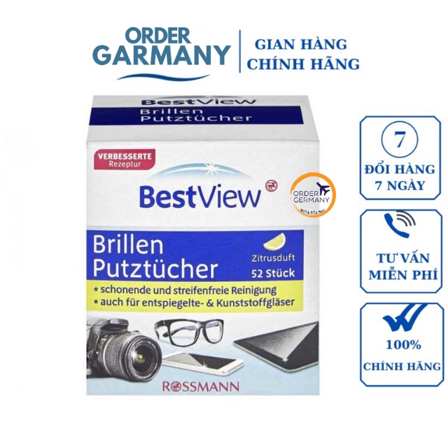 Giấy lau kính  Best View 52 miếng