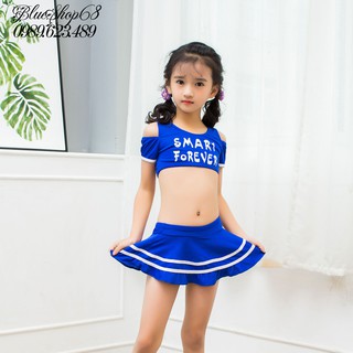 Đồ bơi hở vai cho bé gái từ 2-5 tuổi