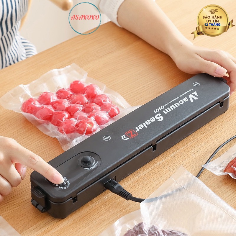 máy hút chân không, Máy ép chân không Vacuum Sealer rất tiện lợi - TẶNG TÚI HÚT - BẢO HÀNH UY TÍN - SALE LỚN