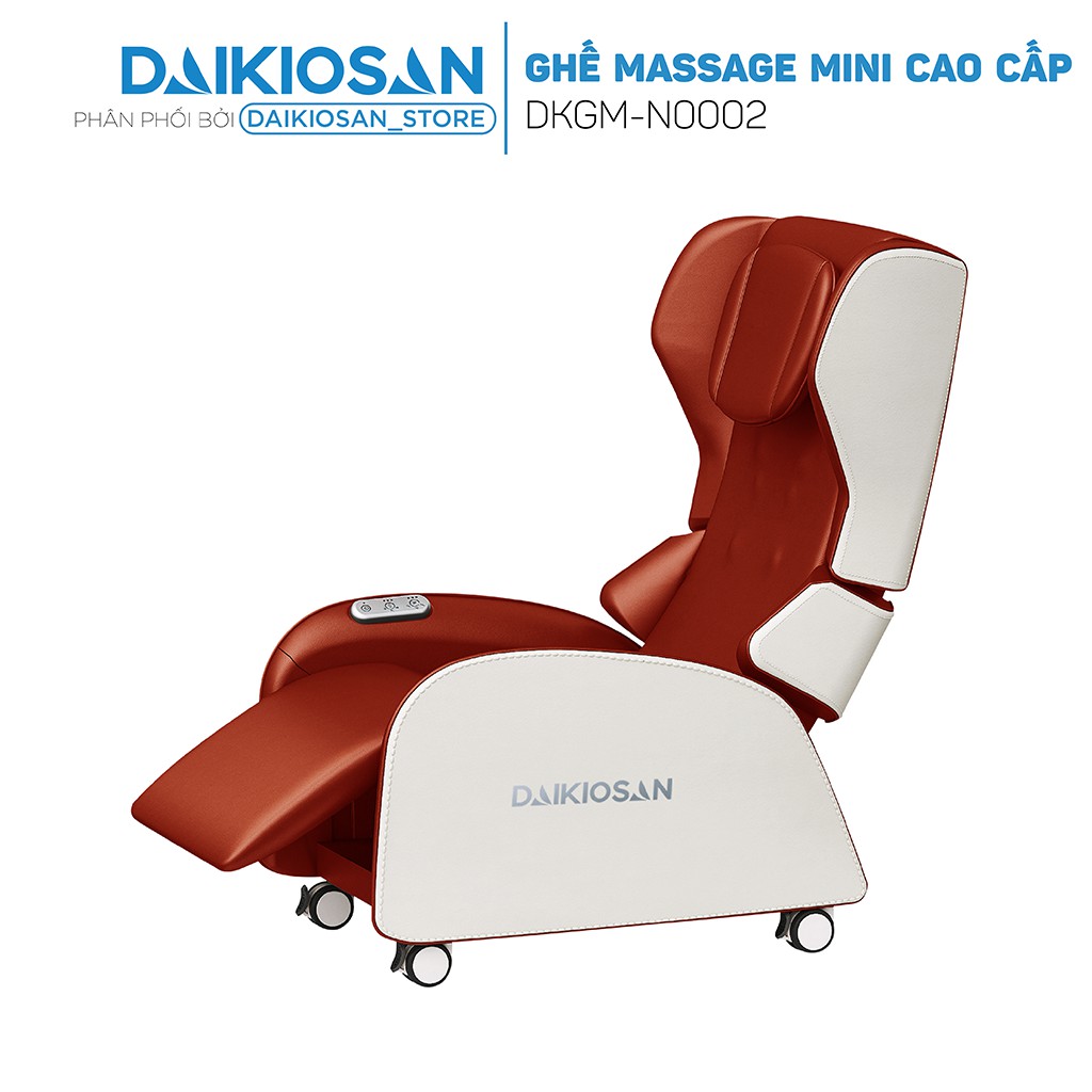 Ghế Massage mini cao cấp DKGM-N0002 nhỏ gọn tiện lợi - Bánh xe, gập gọn, chế độ ngả lưng, 3 chế độ Massage