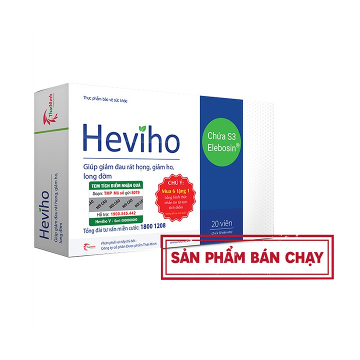 Viên uống Heviho hộp 20 viên