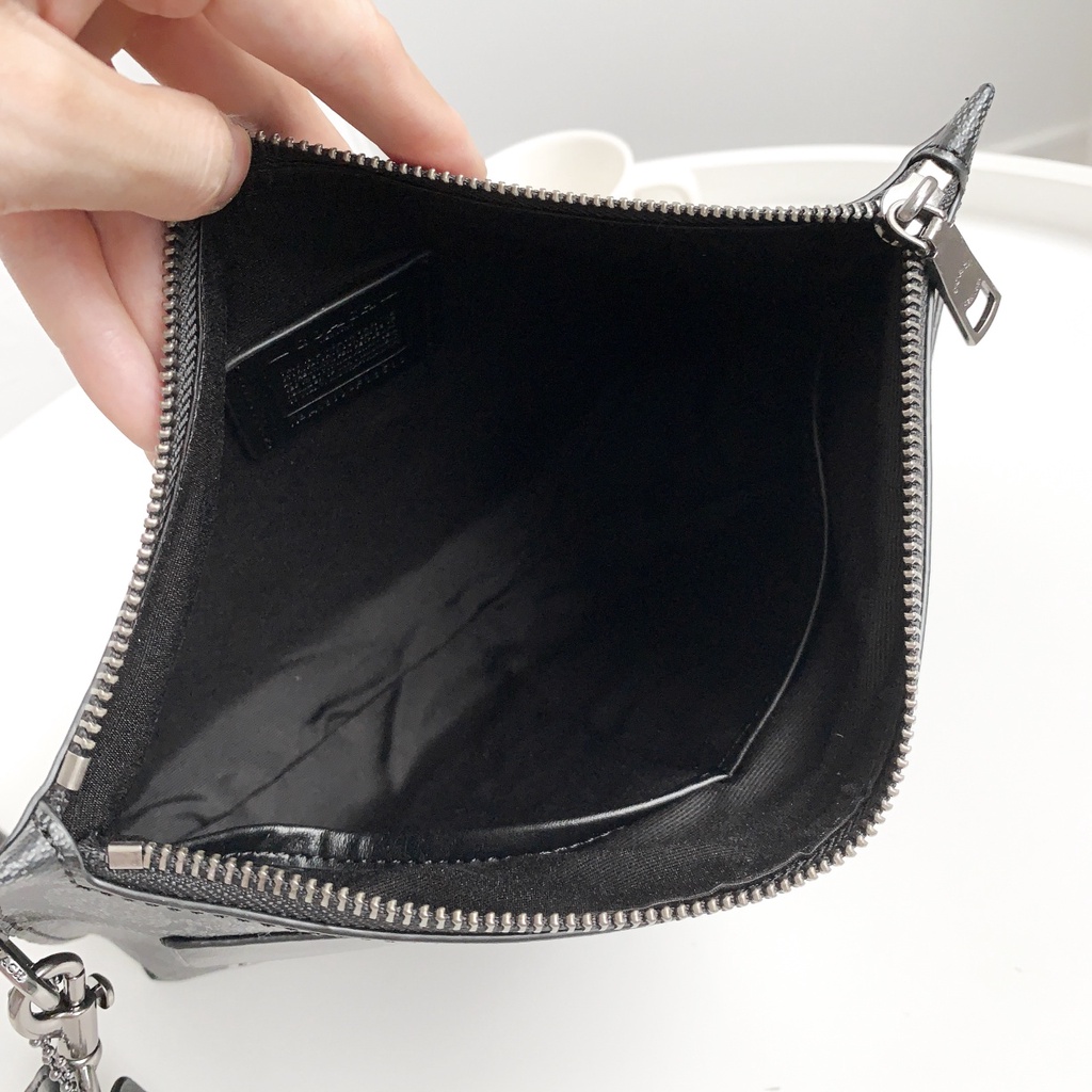 Clutch nam chính hãng COACH / Túi công sở sọc xanh / F38588