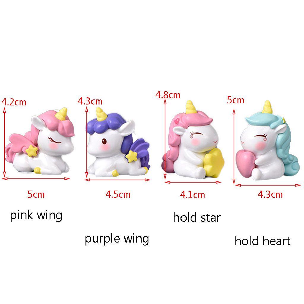 Đồ trang trí Kỳ Lân Mini Dễ Thương Dùng Trang Trí Bánh Kem DIY