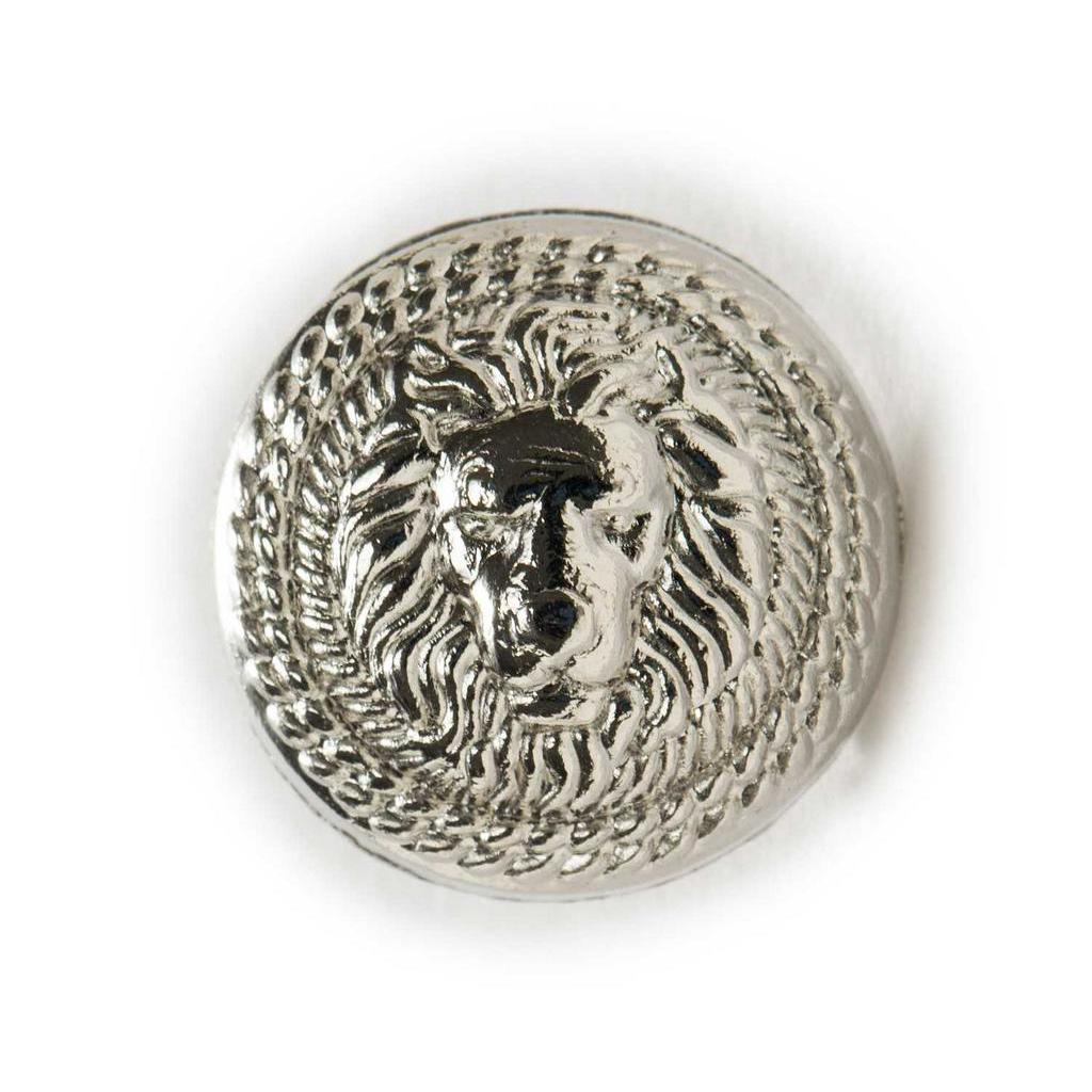 Bộ 5 Khuy Áo Tròn Họa Tiết Sư Tử Bằng Kim Loại Kích Thước 12.5-25mm Dùng Khi May Áo Khoác Blazer/Đồng Phục