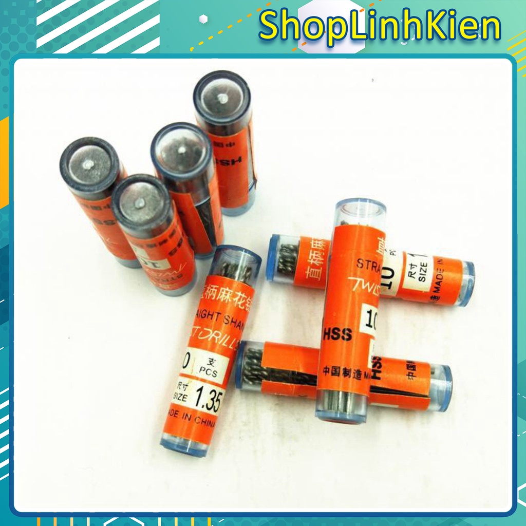 Mũi khoan mạch 0.5-3.0mm/ Mũi khoan phíp đồng đầy đủ các size