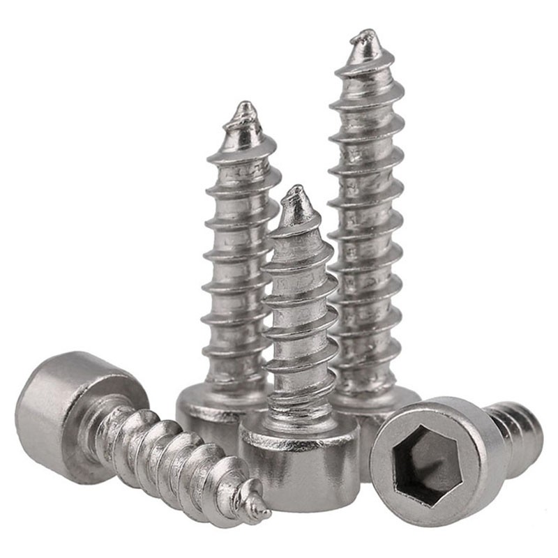 Ốc vít đầu lục giác bằng thép không gỉ A2 M2 M2.5 M3 M3.5 M4 M5 M6