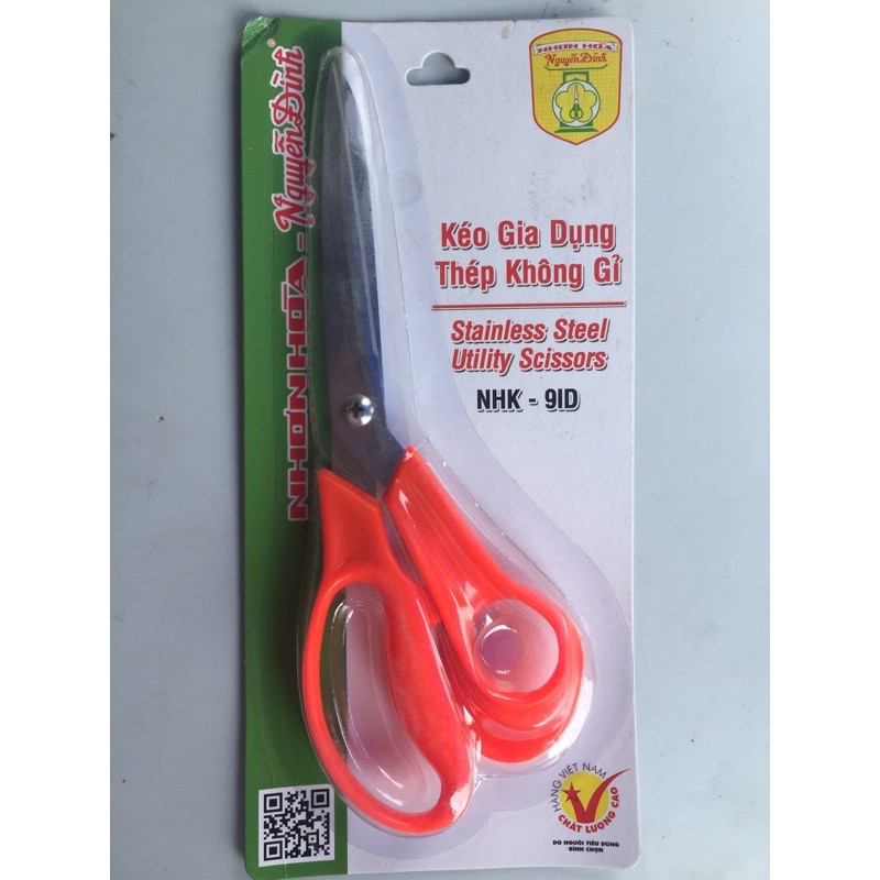 kéo cắt vải nhơn hoà nguyễn đình tay nhựa 9inch