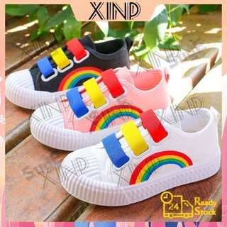 Giày thể thao siêu nhẹ màu cầu vồng size 27-38"