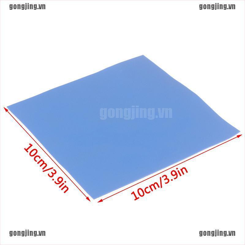 GJ 100mm*100mm*0.5mm GPU CPU Heatsink Cooling Conductive Silicone Pad Thermal Pad VN