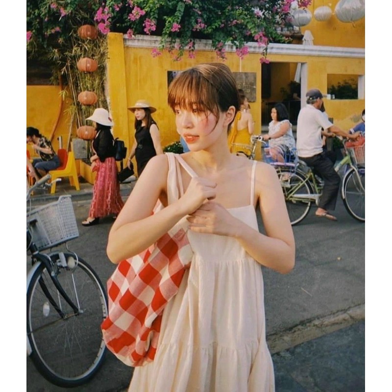 Đầm 2 dây kem babydol 10272