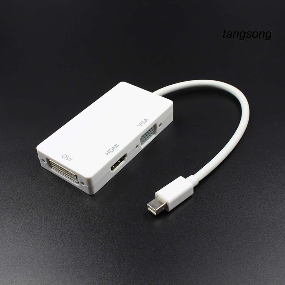 Cáp Chuyển Đổi 3 Trong 1 Từ Cổng Dp Sang Hdmi-Compatible Vga Dvi Cho Macbook Pro Air