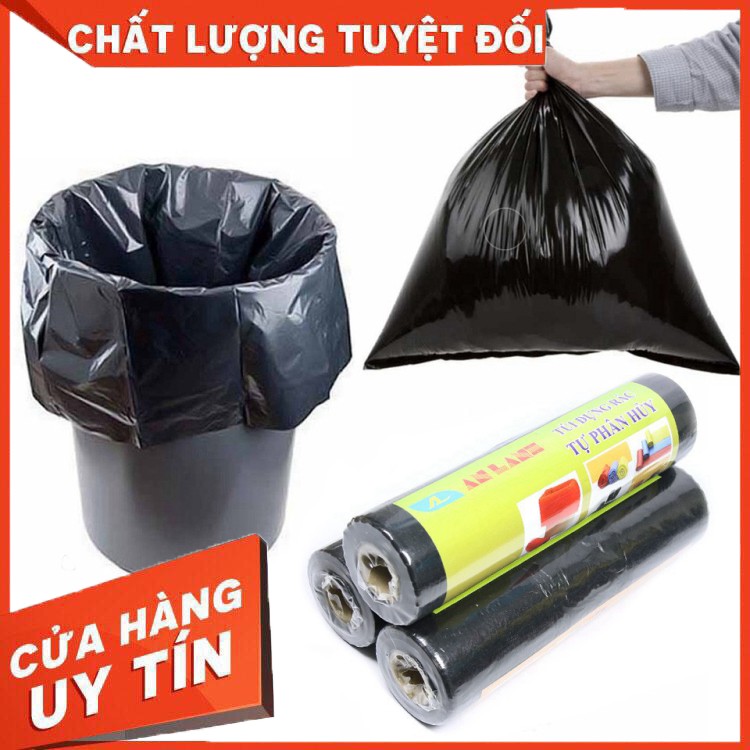 Combo 3 cuộn túi đựng rác tự phân hủy An Lành 53x63cm Size Lớn