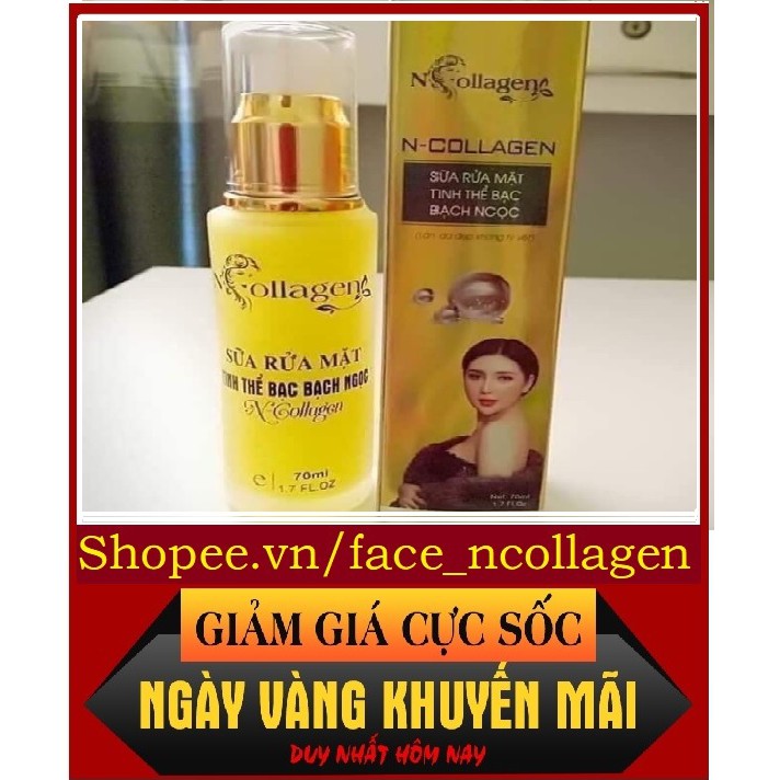 [Hàng Bán Chạy] SỮA RỬA MẶT TINH THỂ BẠC BẠCH NGỌC N'COLLAGEN