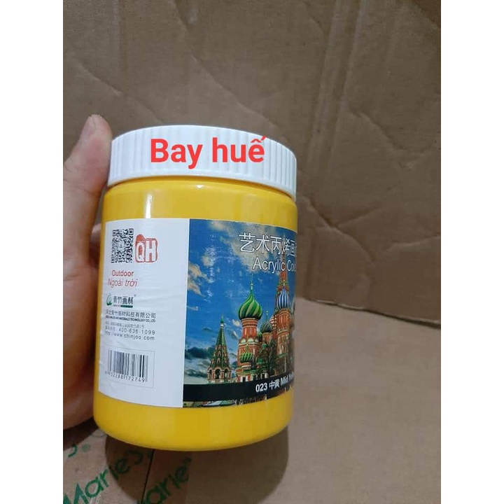 Combo Bộ Màu Acrylic 3D loại 500ml vẽ ngoài trời (16 màu cơ bản)