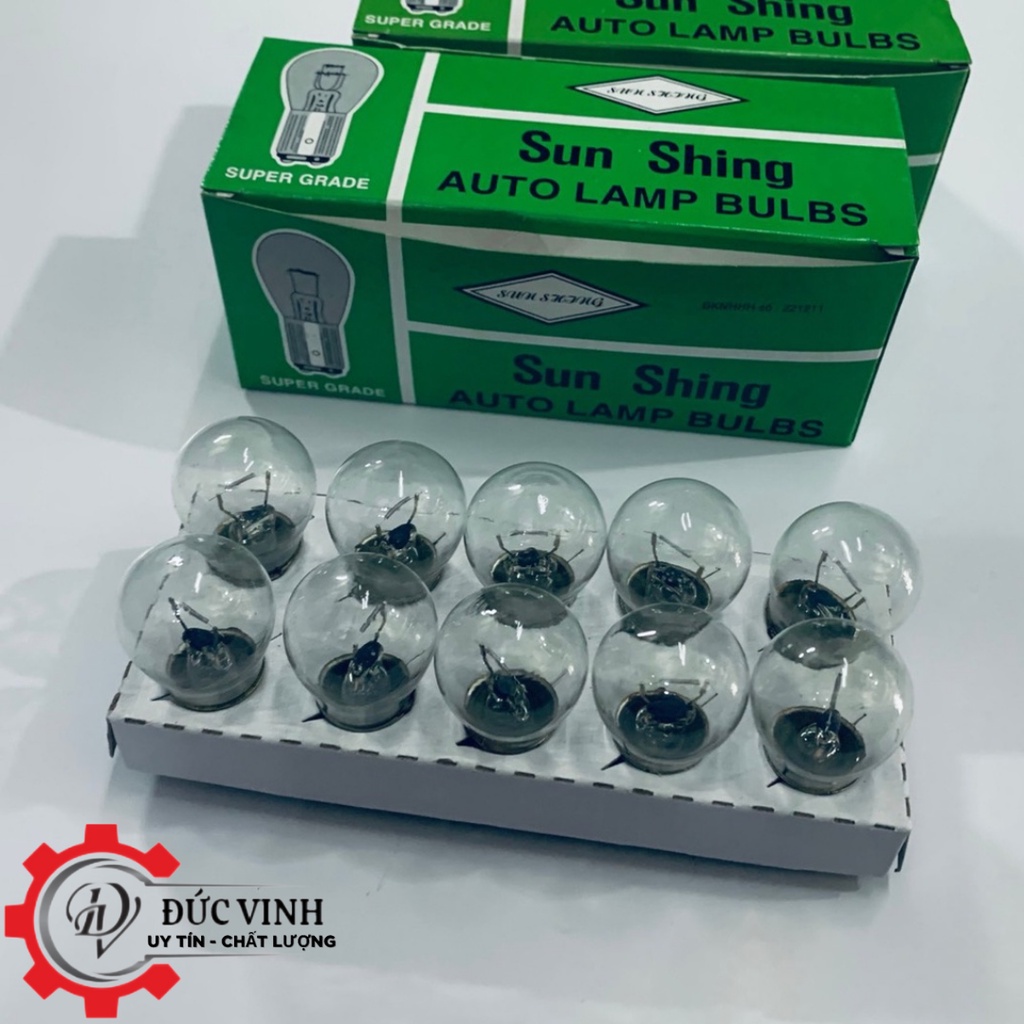 Bóng đèn xi nhan, thắng (phanh) ô tô xe máy loại 1 tim và 2 tim ( 1 tóc, 2 tóc) điện xe 12v và 24v