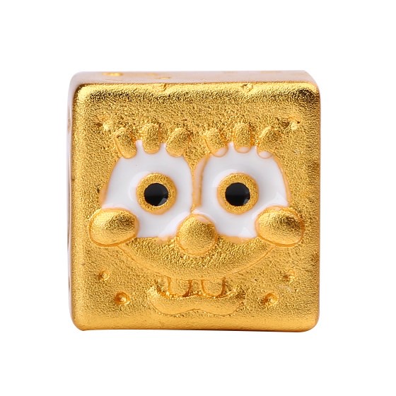 Mặt Dây Chuyền Bằng Đồng Mạ Vàng Hình Vương Miện Hoạt Hình DIY