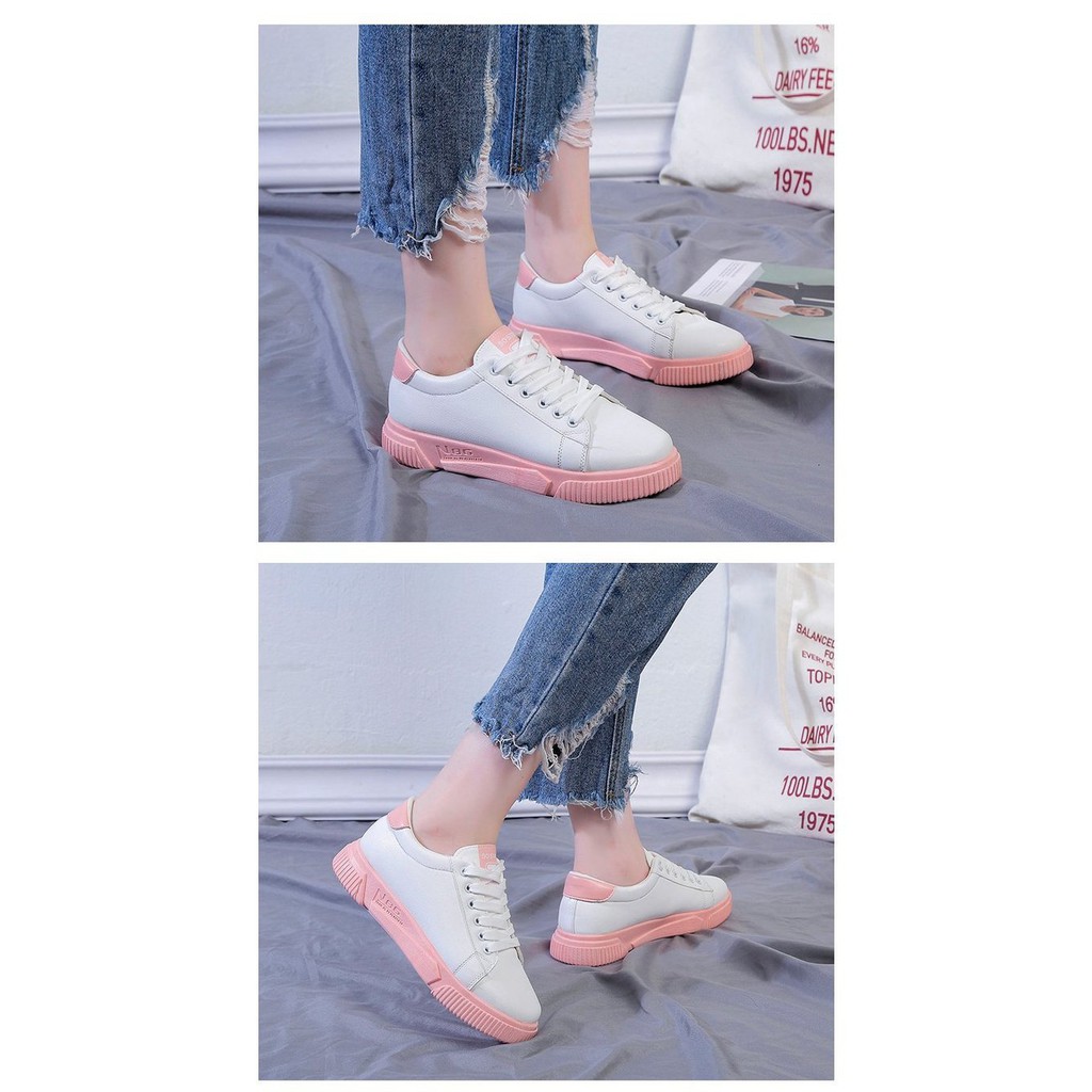 Giày thể thao nữ trắng đế bằng giá rẻ giày sneaker nữ nhiều màu ulzzang cao cấp hot trend AZUKA - E3 | BigBuy360 - bigbuy360.vn